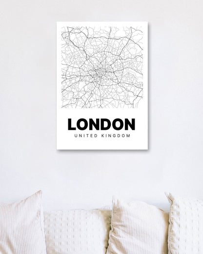 Minimalist London Map - @VickyHanggara