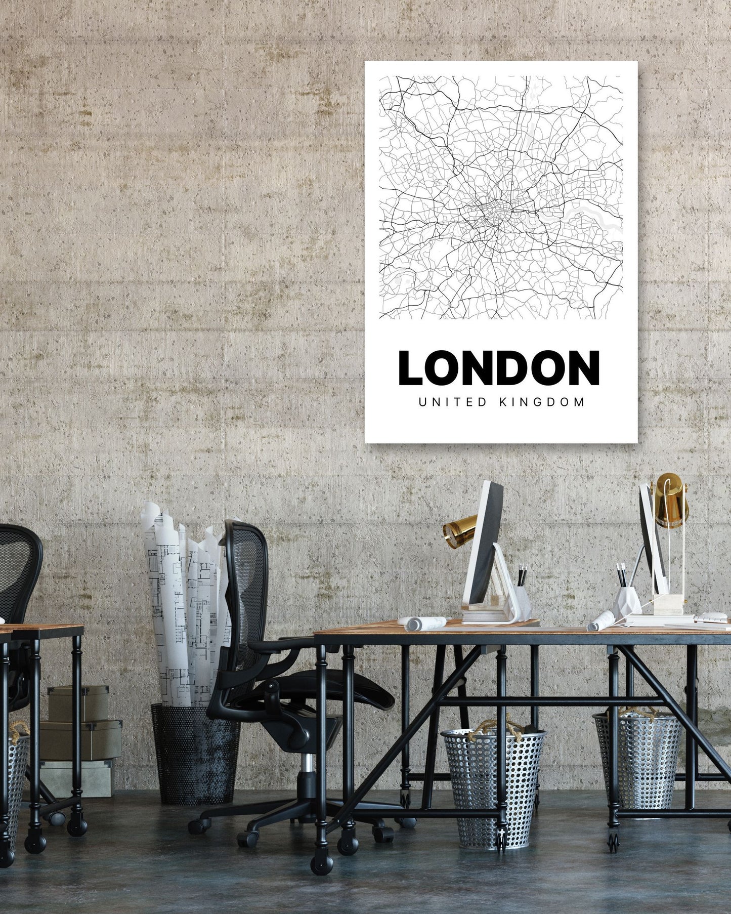 Minimalist London Map - @VickyHanggara