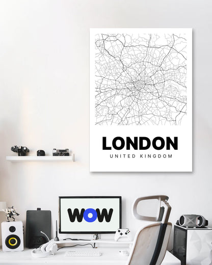 Minimalist London Map - @VickyHanggara