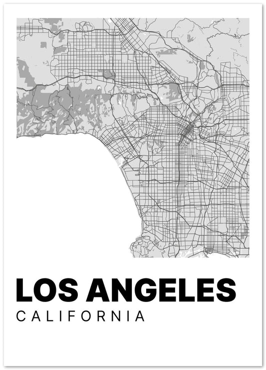 Minimalist Los Angeles Map - @VickyHanggara