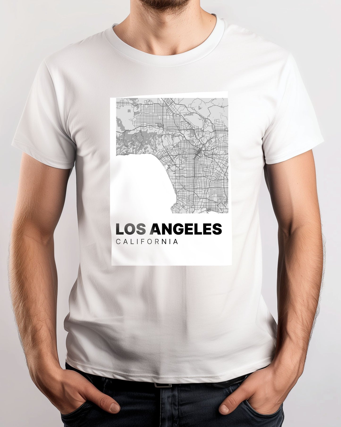 Minimalist Los Angeles Map - @VickyHanggara