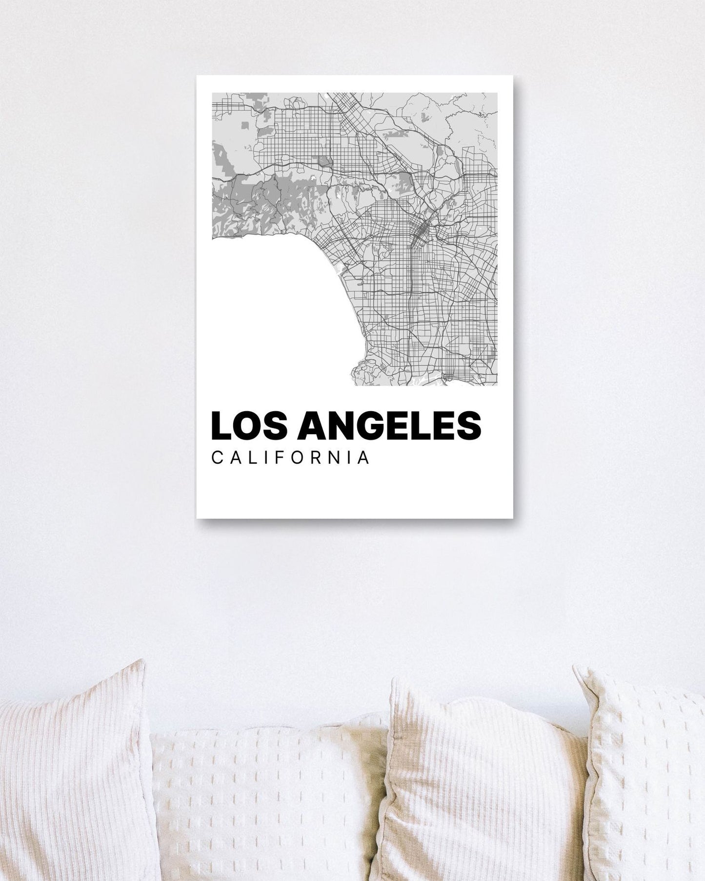 Minimalist Los Angeles Map - @VickyHanggara