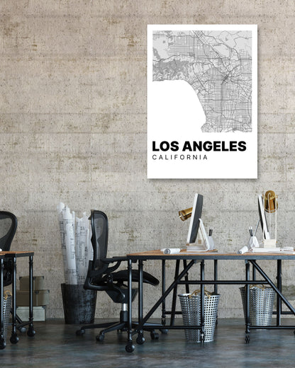 Minimalist Los Angeles Map - @VickyHanggara