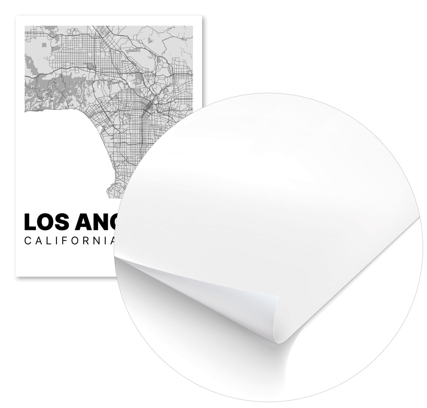 Minimalist Los Angeles Map - @VickyHanggara