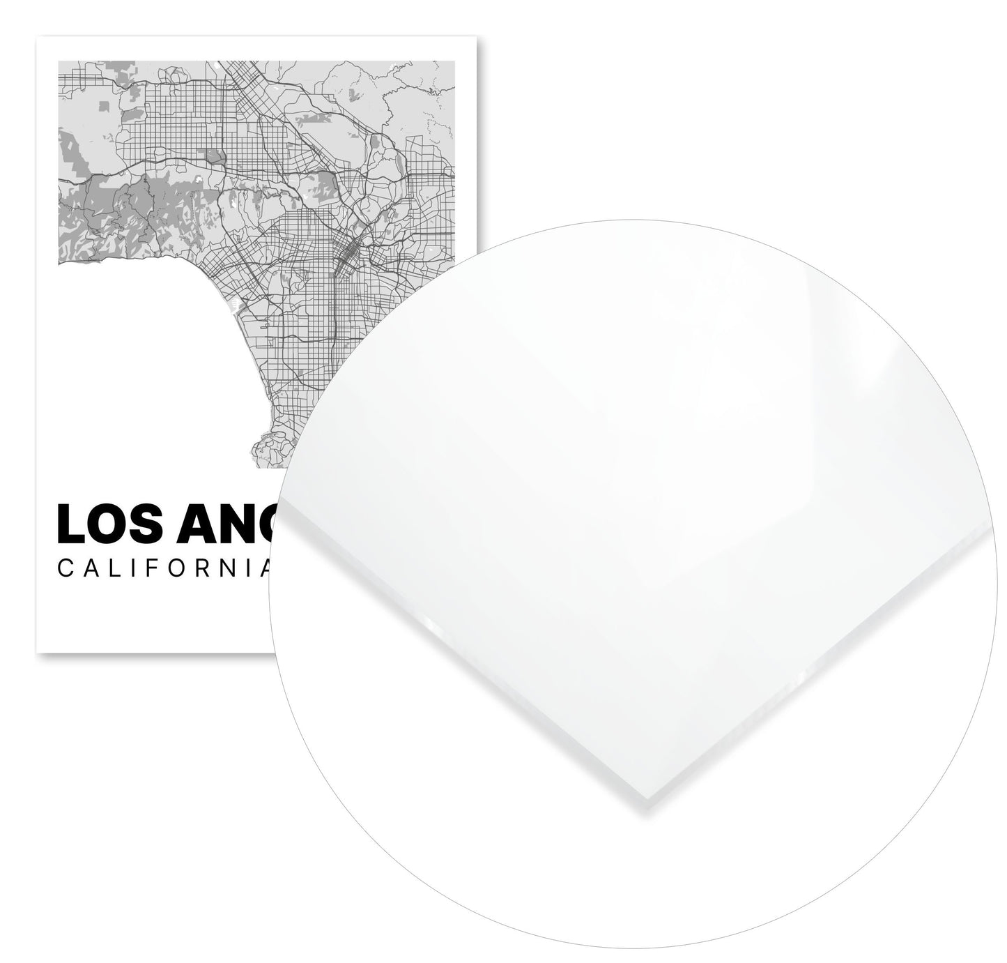 Minimalist Los Angeles Map - @VickyHanggara