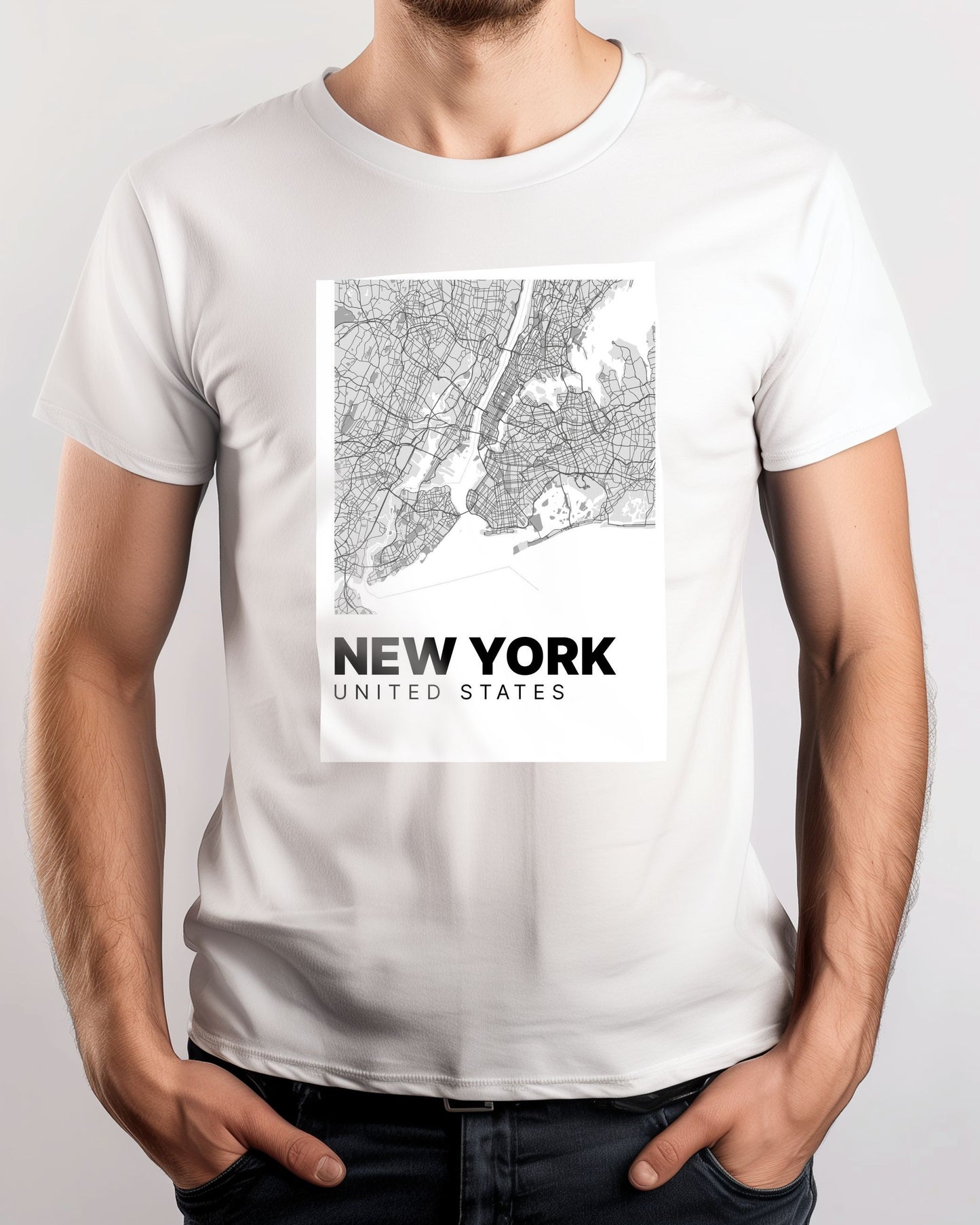 Minimalist New York Map - @VickyHanggara