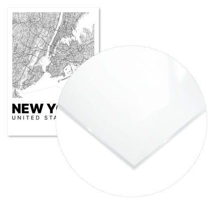 Minimalist New York Map - @VickyHanggara