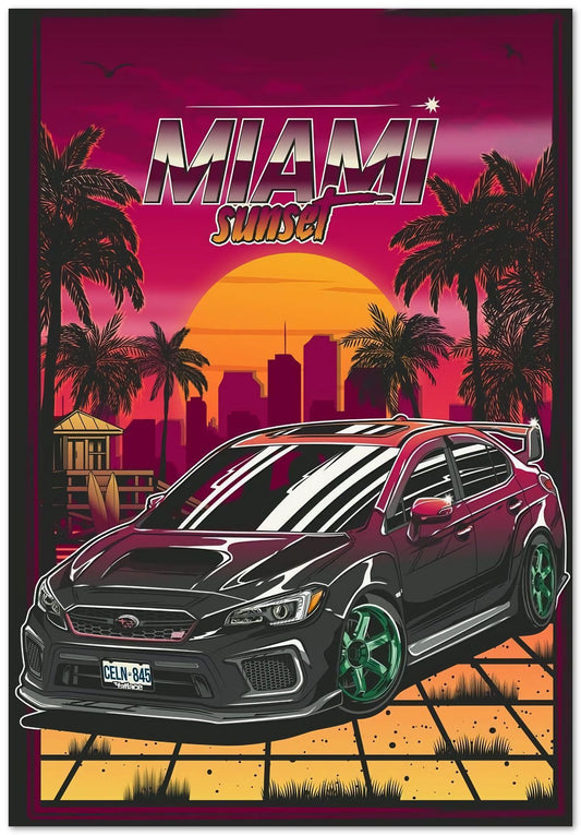 Tokyo miami sunset cars - @WoWLovers