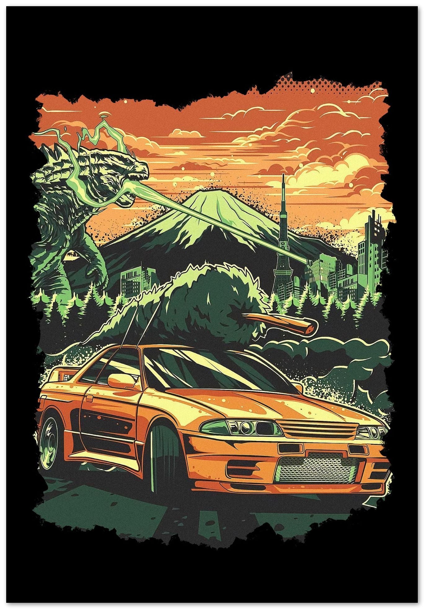 Tokyo cars x godzilla - @WoWLovers