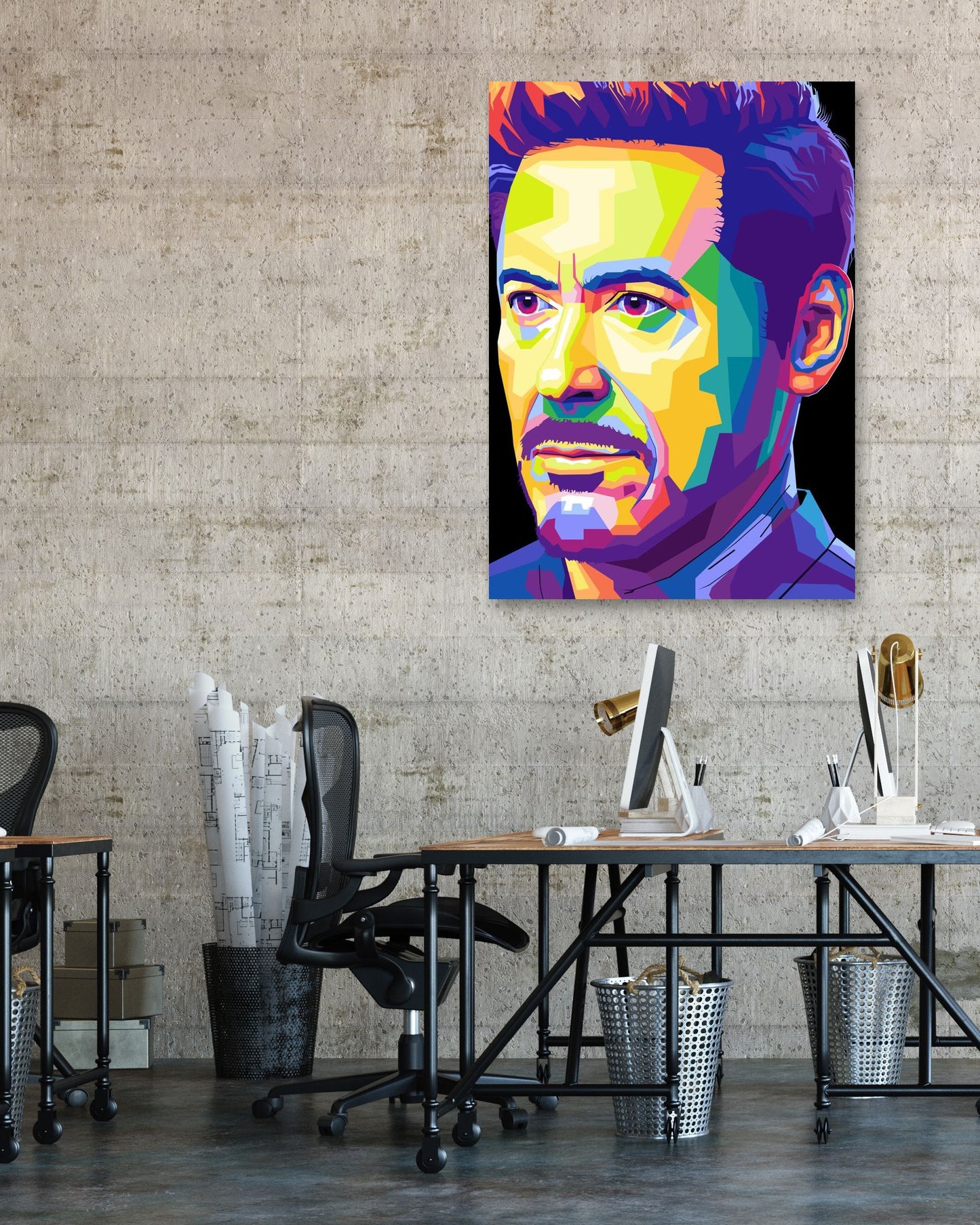 TONY STARK WPAP POP ART - @hikenthree