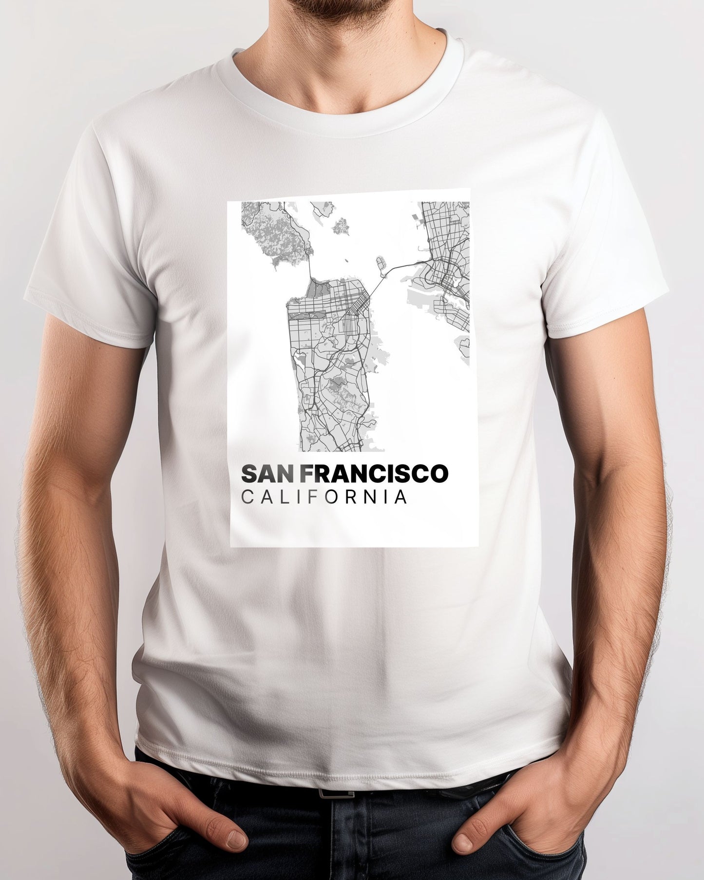 Minimalist San Francisco Map - @VickyHanggara