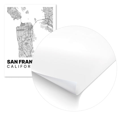 Minimalist San Francisco Map - @VickyHanggara