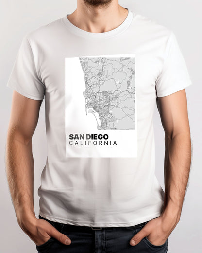 Minimalist San Diego Map - @VickyHanggara