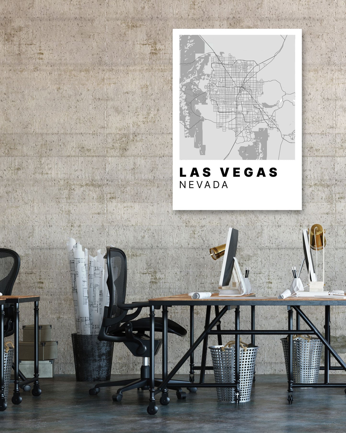 Minimalist Las Vegas Map - @VickyHanggara