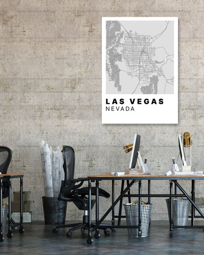 Minimalist Las Vegas Map - @VickyHanggara