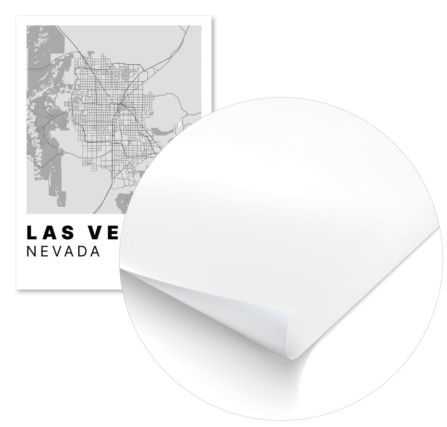 Minimalist Las Vegas Map - @VickyHanggara