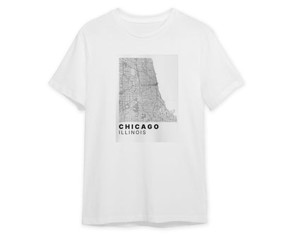 Minimalist Chicago Map - @VickyHanggara