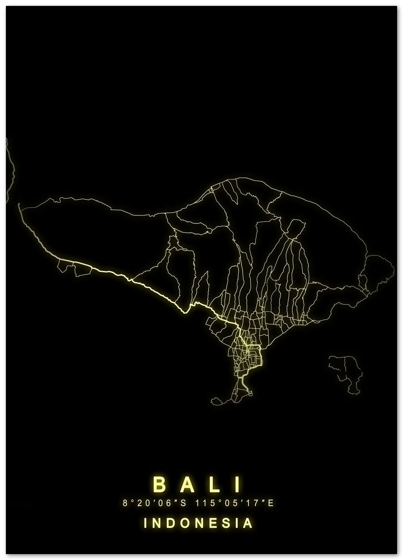 Bali Indonesia Maps - @GreyArt