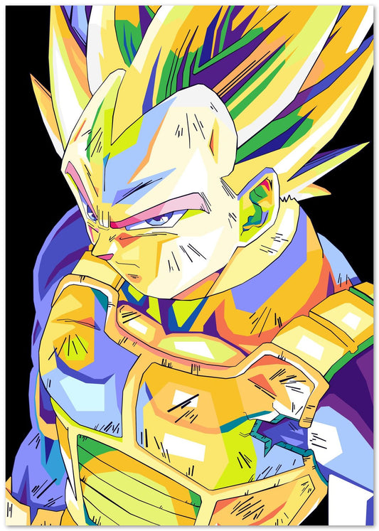 VEGETA WPAP POP ART - @hikenthree