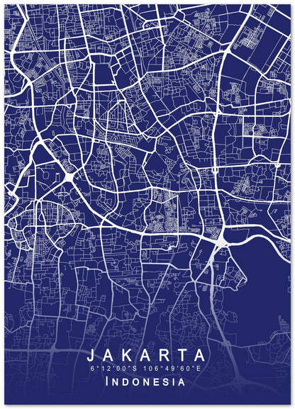 Jakarta Indonesia Blueprint - @GreyArt