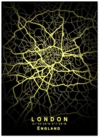 London Map Glow - @GreyArt