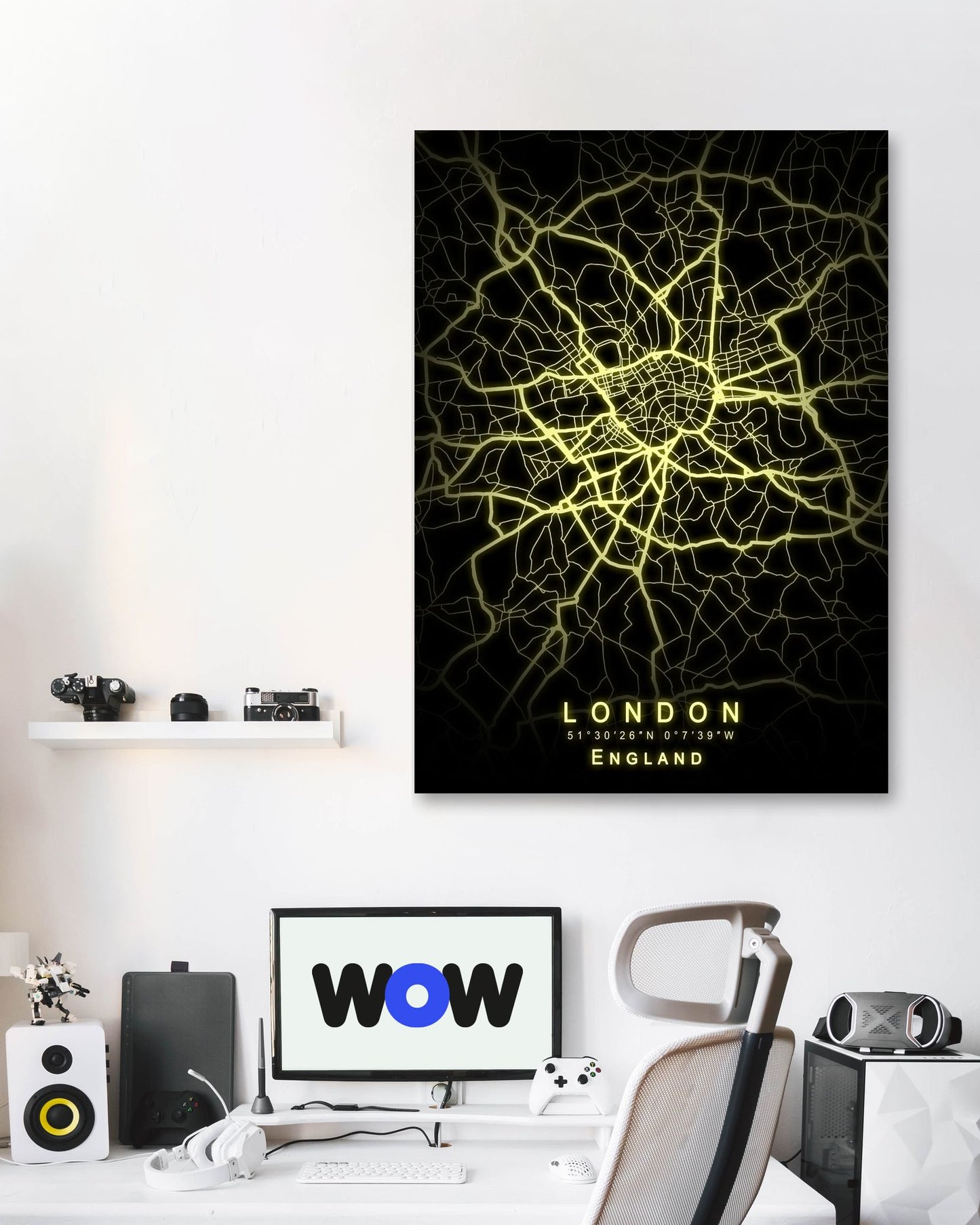 London Map Glow - @GreyArt