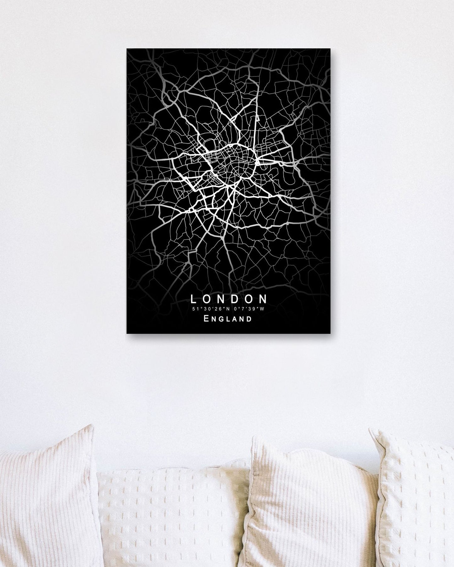 London Map Black white - @GreyArt