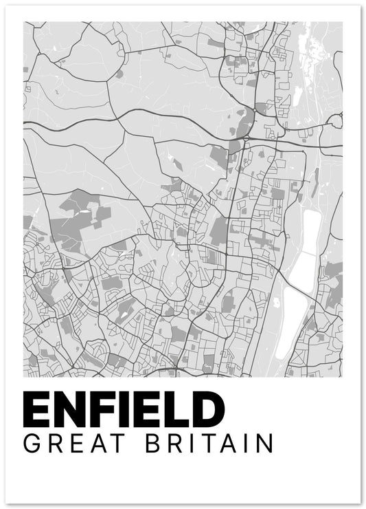 Enfield Map - @VickyHanggara