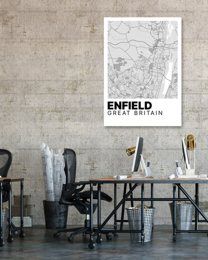 Enfield Map - @VickyHanggara