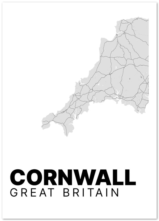 Cornwall Map - @VickyHanggara