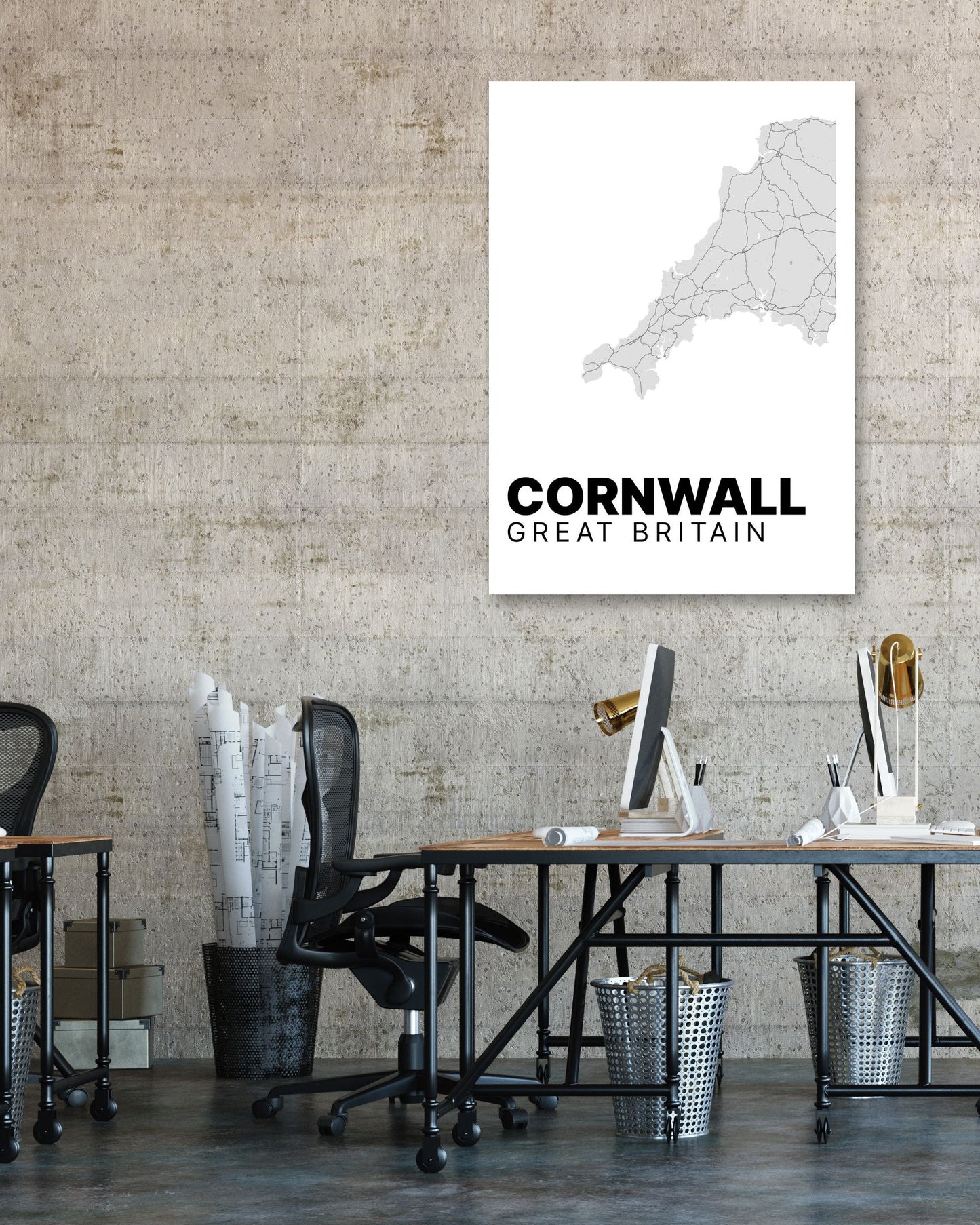 Cornwall Map - @VickyHanggara