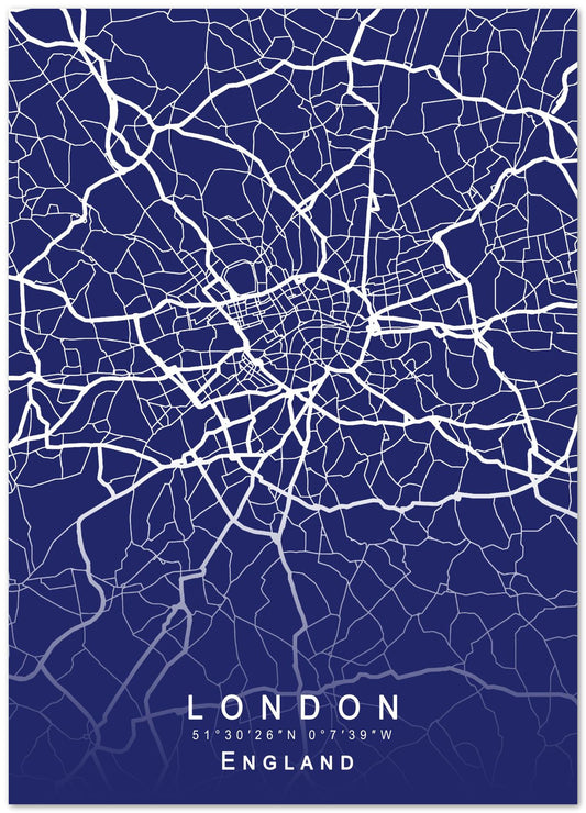 London Map Blueprint - @GreyArt