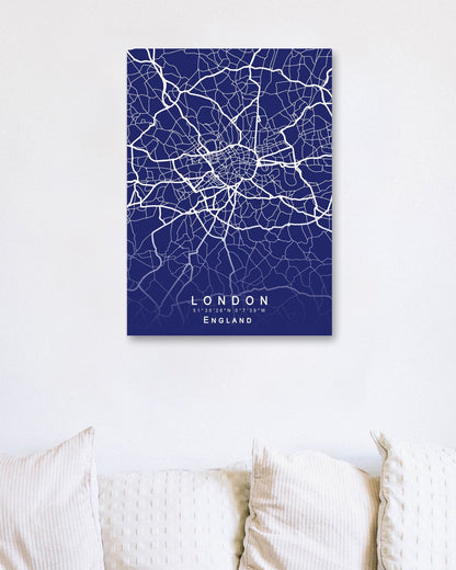 London Map Blueprint - @GreyArt