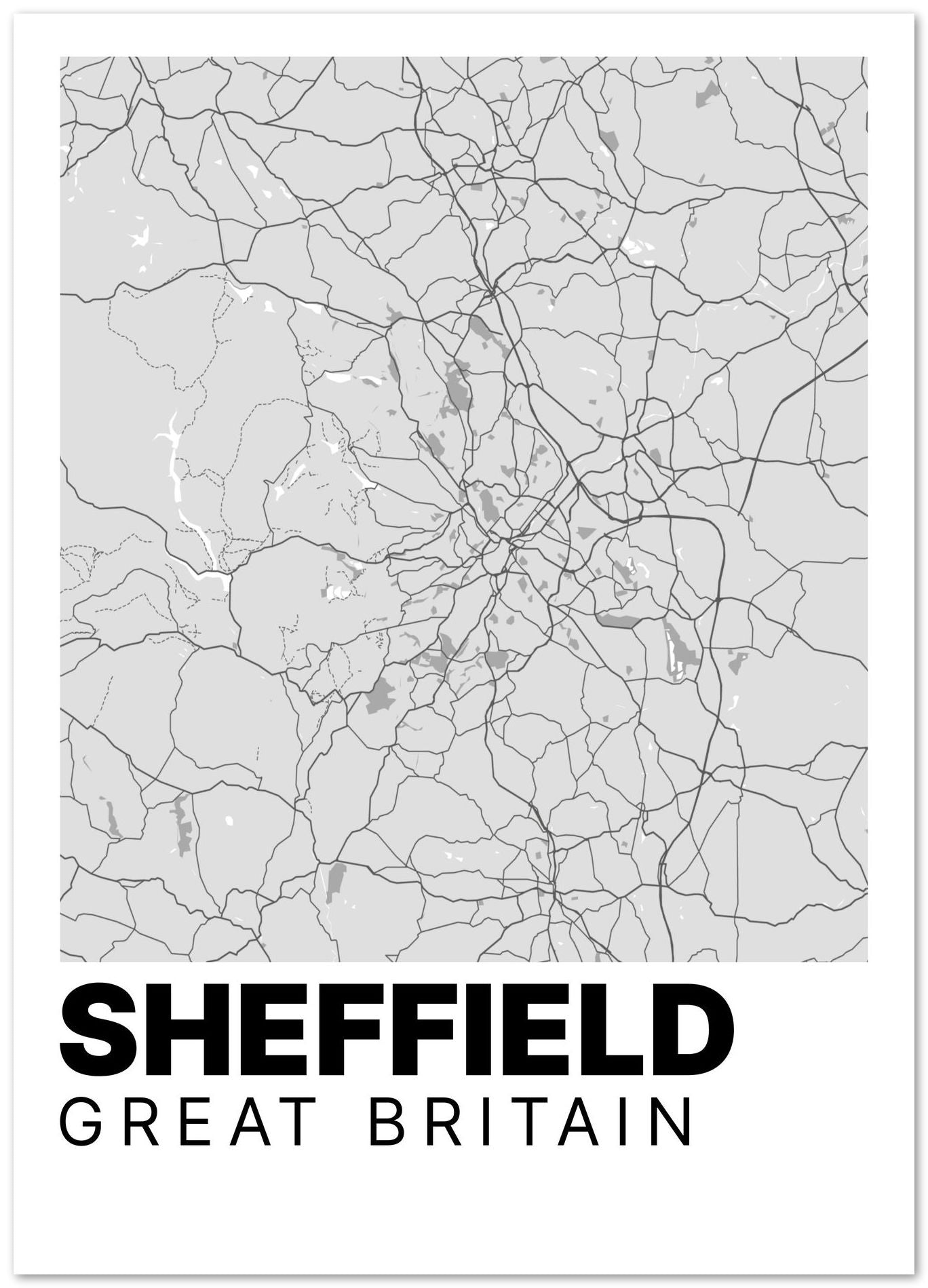 Sheffield Map  - @VickyHanggara