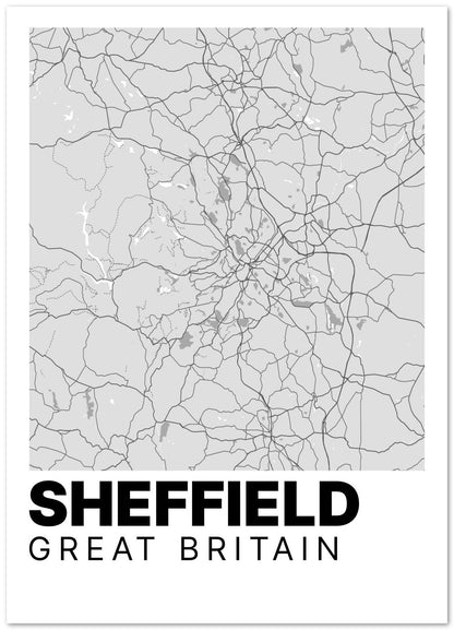 Sheffield Map  - @VickyHanggara