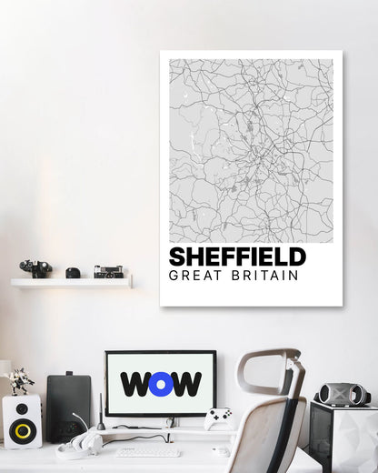 Sheffield Map  - @VickyHanggara