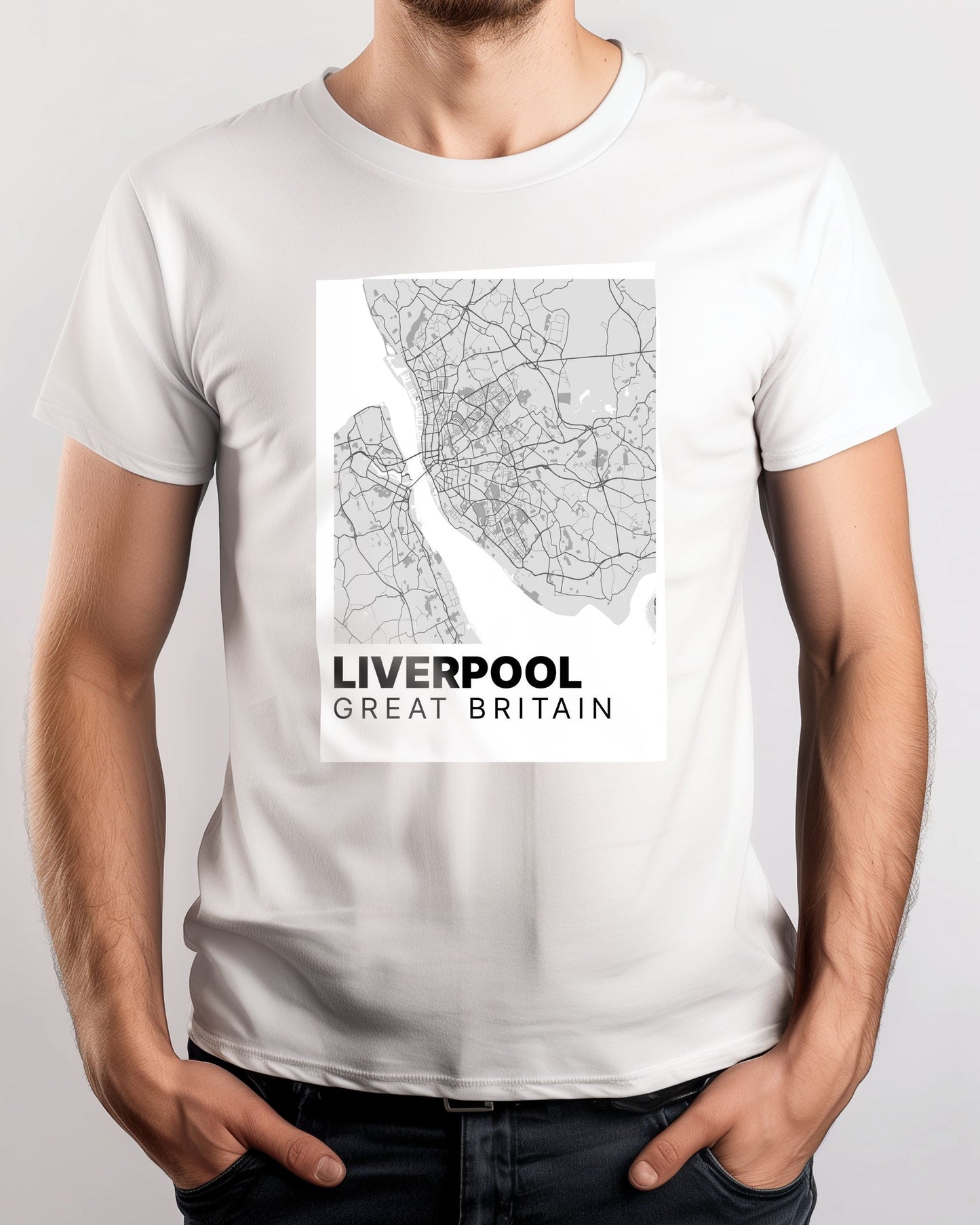 Minimalist Liverpool Map - @VickyHanggara