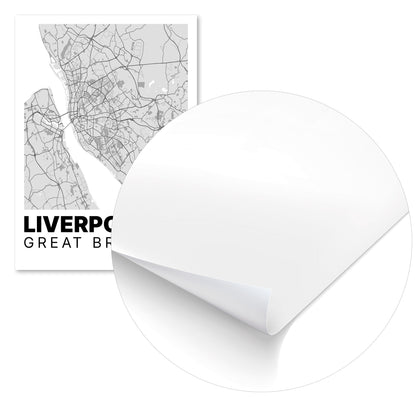 Minimalist Liverpool Map - @VickyHanggara