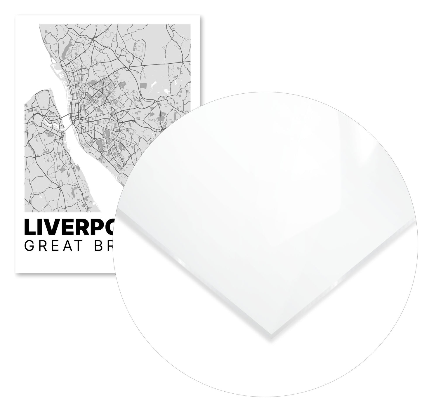 Minimalist Liverpool Map - @VickyHanggara