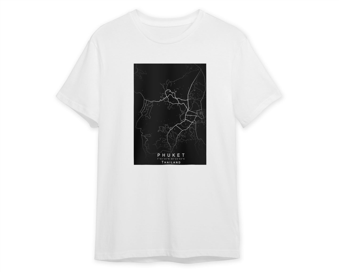 Phuket Map Black - @GreyArt