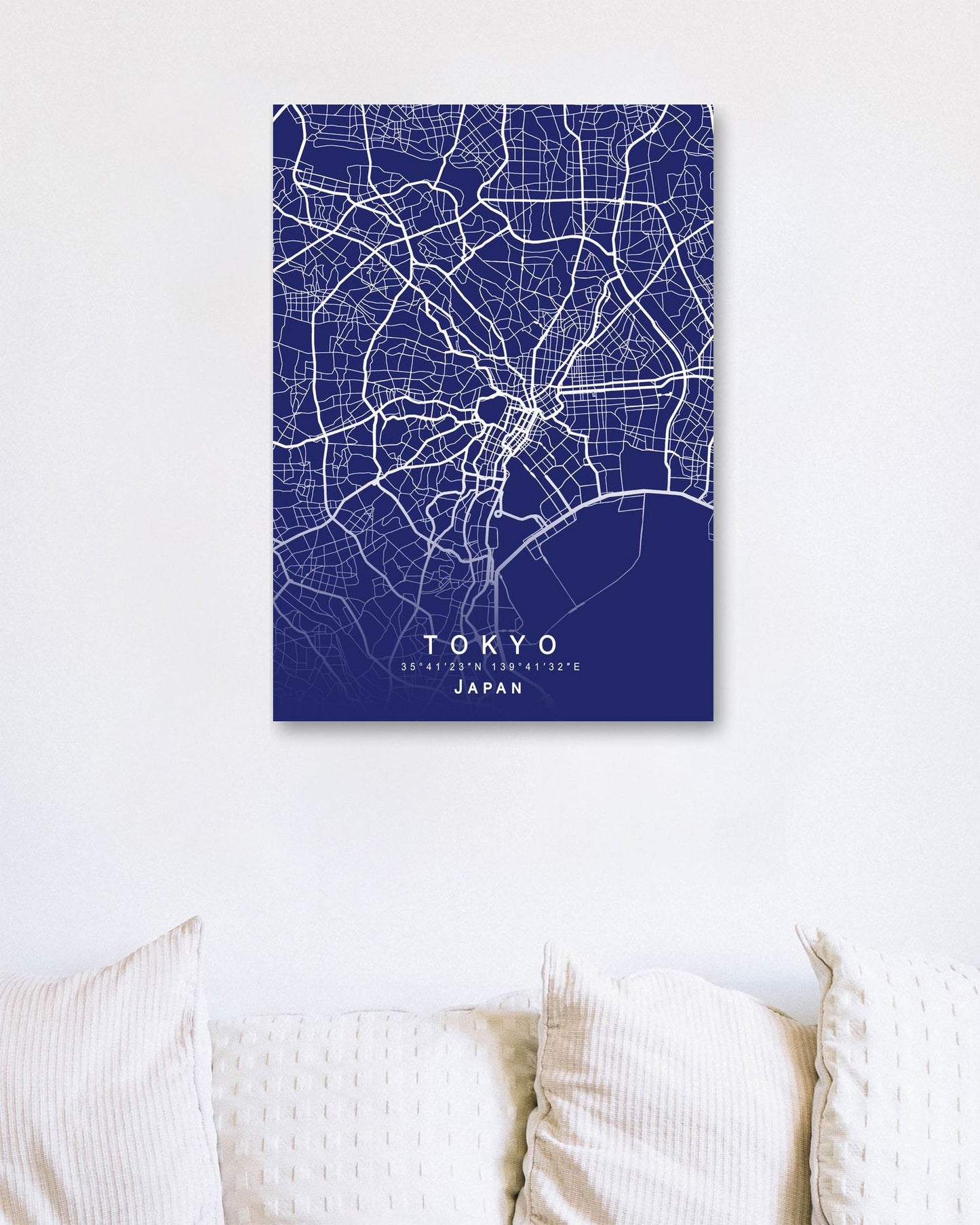 Tokyo Japan Map Blueprint - @GreyArt