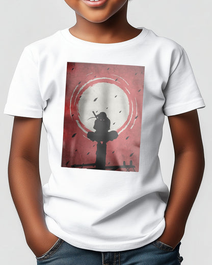 Itachi Silhouette Blood Moon Red - @GreyArt