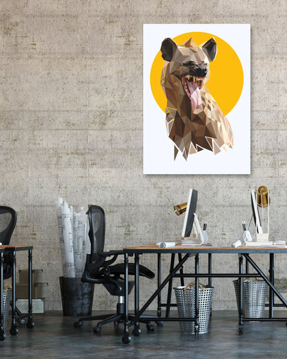 hyena nursery animal poster - @Artnesia