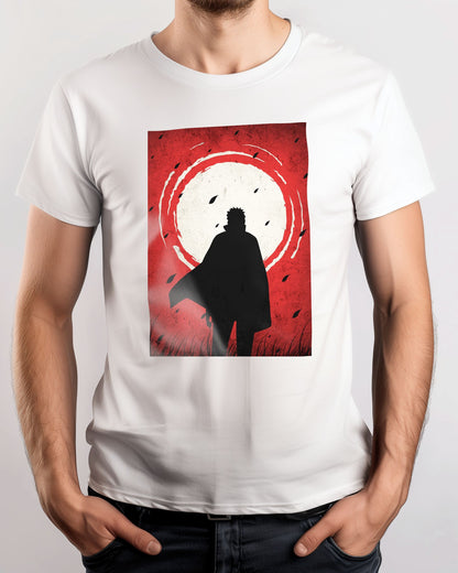 Naruto Uzumaki Demon Slayer Silhouette Blood Moon Red - @GreyArt