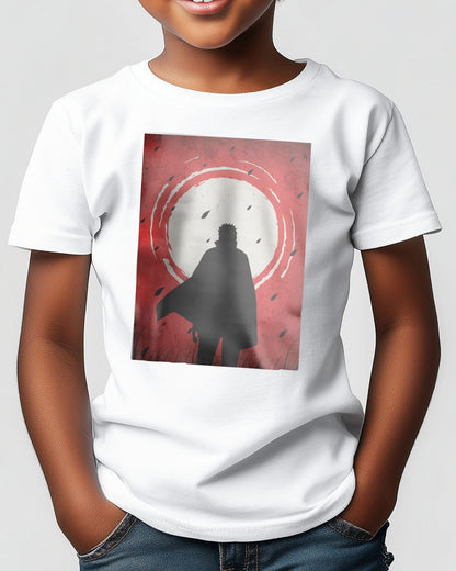 Naruto Uzumaki Demon Slayer Silhouette Blood Moon Red - @GreyArt