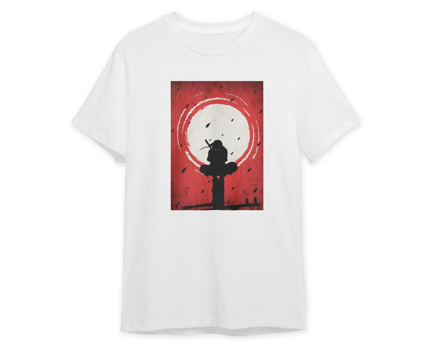 Itachi Uchiha Silhouette Blood Moon Red - @GreyArt