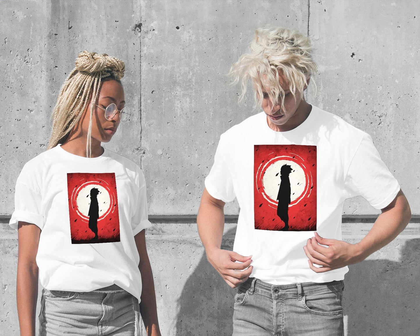 Boruto Uzumaki Naruto - Silhouette Blood Moon Red - @GreyArt