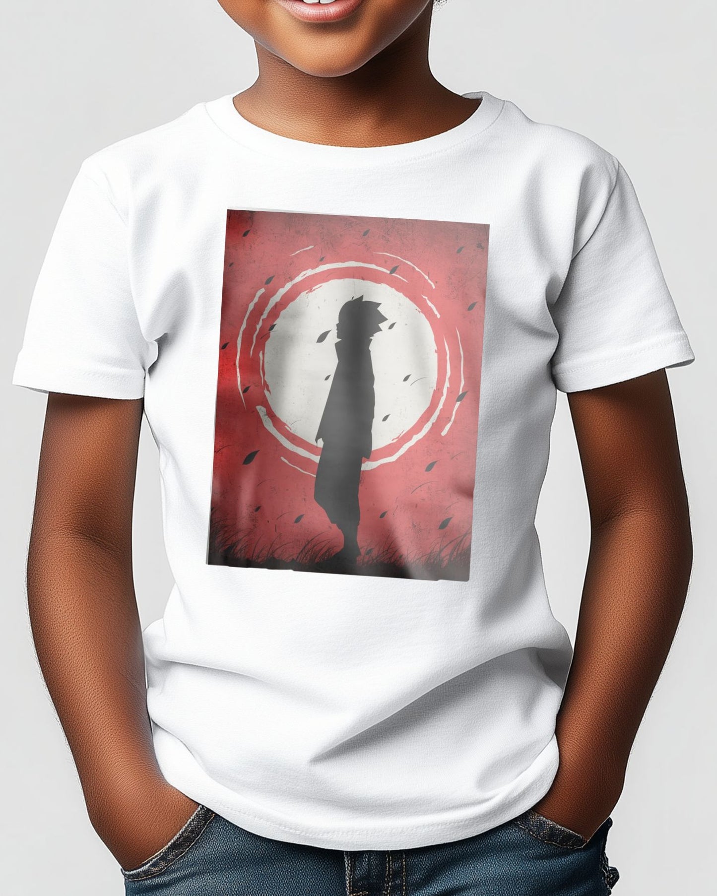 Boruto Uzumaki Naruto - Silhouette Blood Moon Red - @GreyArt