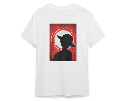 Monkey D Luffy One Piece- Silhouette Blood Moon Red - @GreyArt