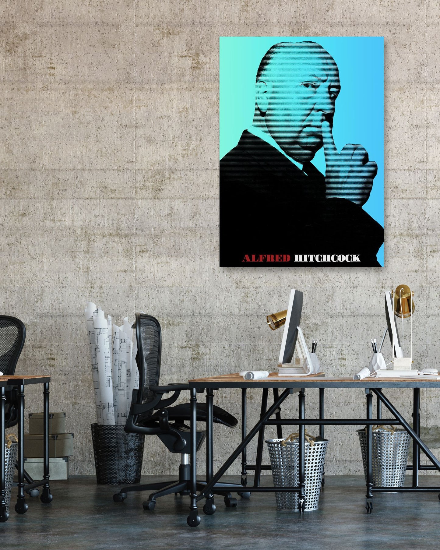 Alfred Hitchcock - @MovieArt